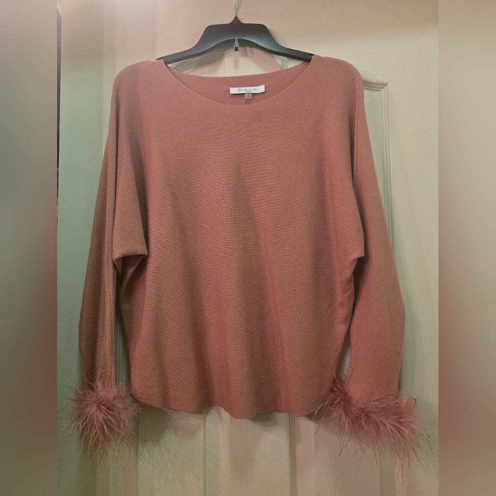 Sioni Dusty Rose Knit Top